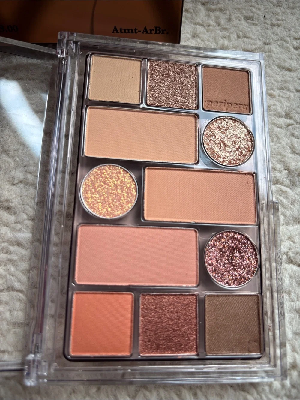 Peripera, K beauty, 01 Around Brown, Daily brown Neutral Warm Eyeshadow Palette